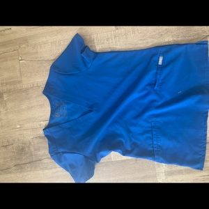 royal blue xxs scrub top
